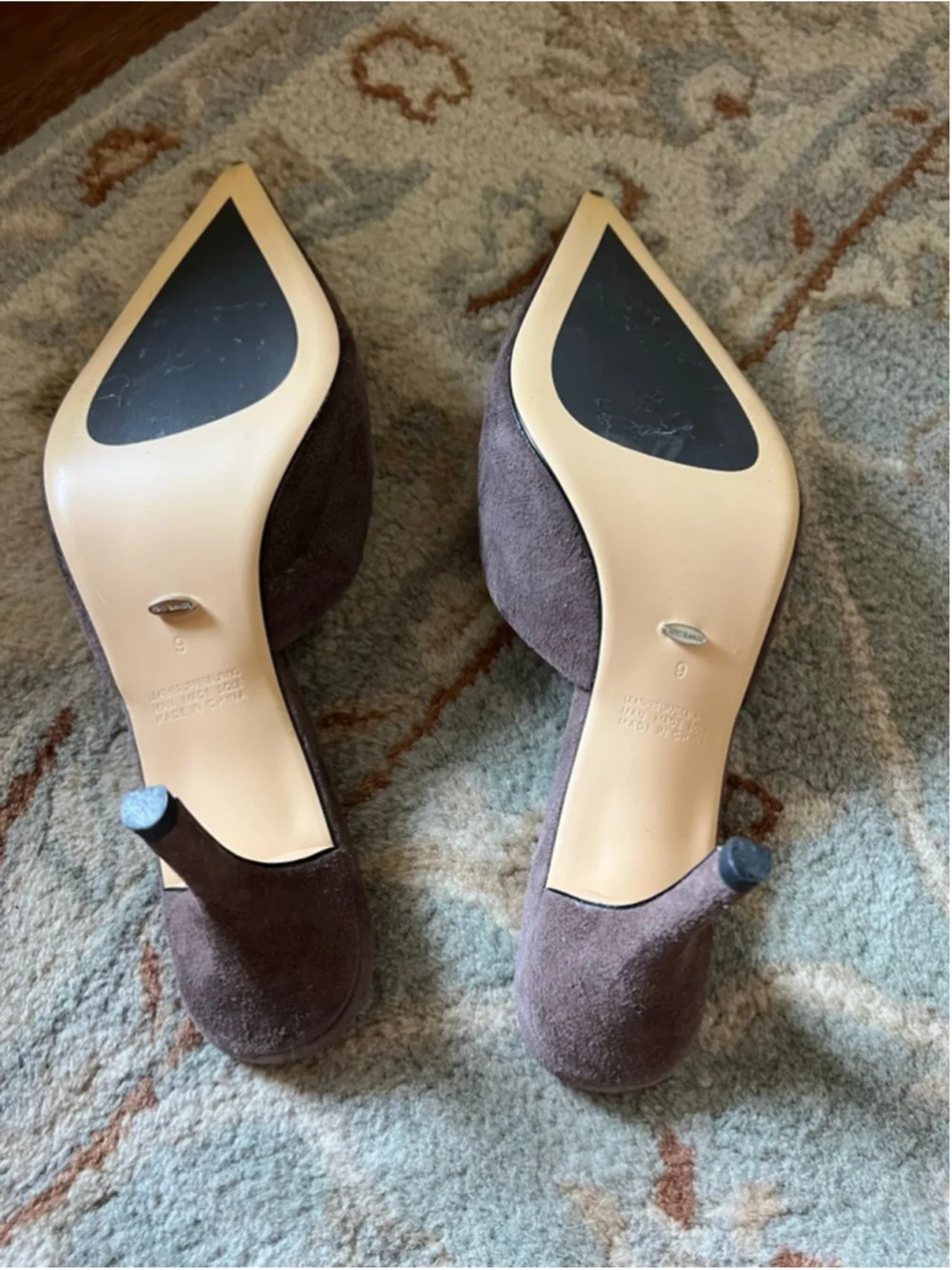 NewTony Bianco Cosmic Espresso Suede Mules Size 9 Brown - Picture 8 of 9